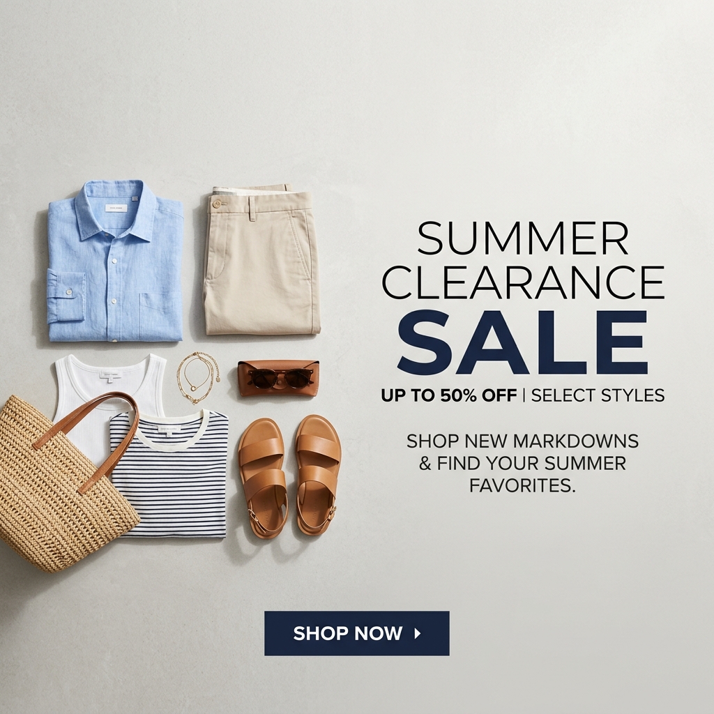 Summer Clearance Banner