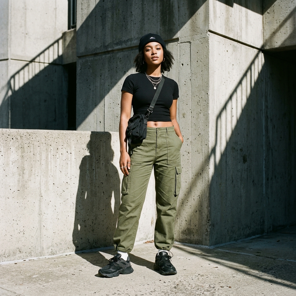 Customer styled in abn Hani basic tee